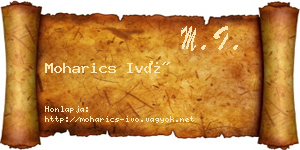 Moharics Ivó névjegykártya
